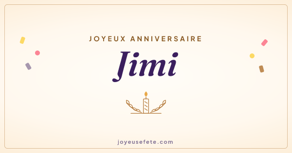 Image « Joyeux anniversaire Jimi » au format large