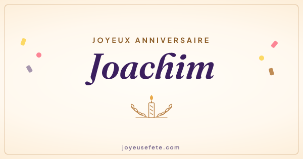 Image « Joyeux anniversaire Joachim » au format large