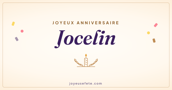 Image « Joyeux anniversaire Jocelin » au format large