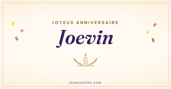Image « Joyeux anniversaire Joevin » au format large