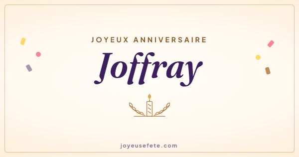 Image « Joyeux anniversaire Joffray » au format large