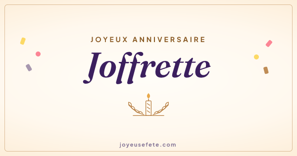 Image « Joyeux anniversaire Joffrette » au format large