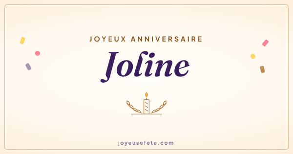 Image « Joyeux anniversaire Joline » au format large