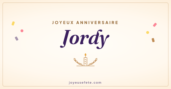 Image « Joyeux anniversaire Jordy » au format large