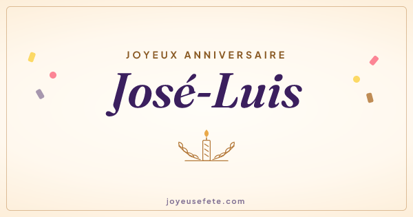 Image « Joyeux anniversaire José-Luis » au format large