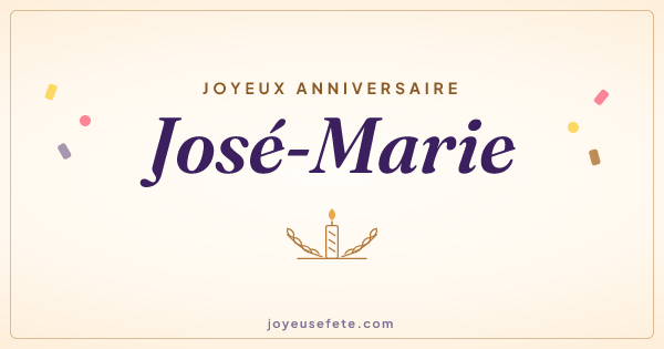 Image « Joyeux anniversaire José-Marie » au format large