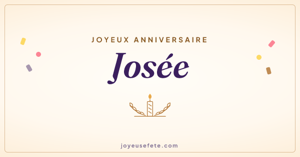 Image « Joyeux anniversaire Josée » au format large
