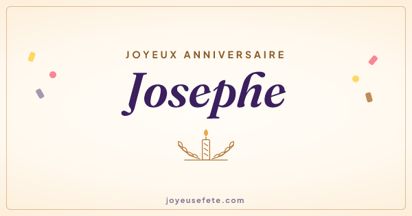 Image « Joyeux anniversaire Josephe » au format large