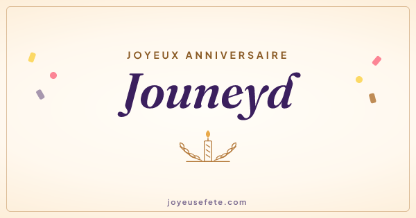 Image « Joyeux anniversaire Jouneyd » au format large