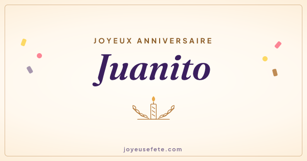 Image « Joyeux anniversaire Juanito » au format large