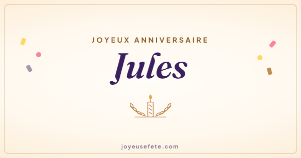 Image « Joyeux anniversaire Jules » au format large