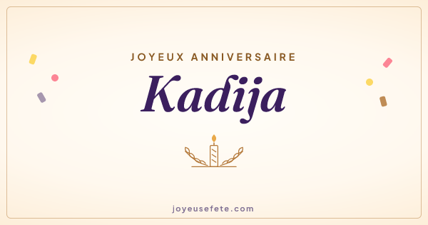 Image « Joyeux anniversaire Kadija » au format large