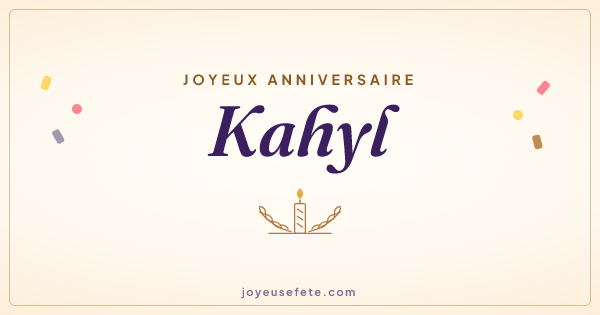Image « Joyeux anniversaire Kahyl » au format large