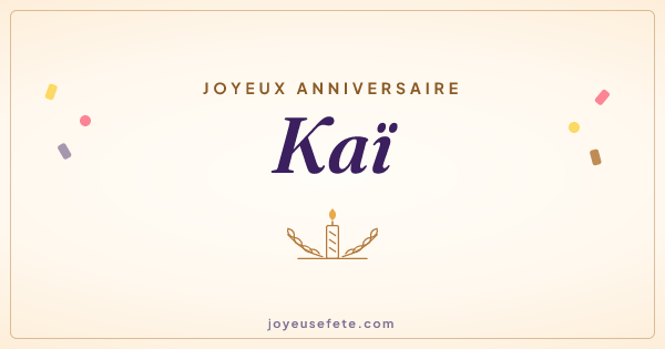 Image « Joyeux anniversaire Kaï » au format large