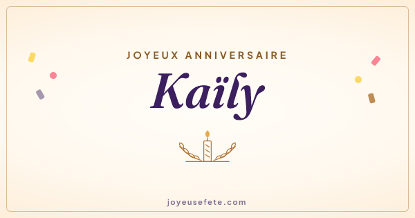 Image « Joyeux anniversaire Kaïly » au format large