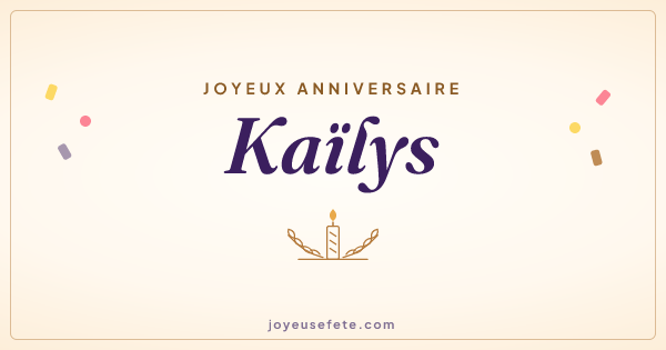 Image « Joyeux anniversaire Kaïlys » au format large