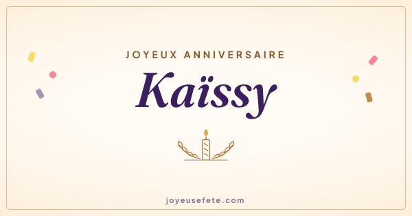 Image « Joyeux anniversaire Kaïssy » au format large