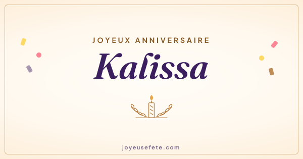Image « Joyeux anniversaire Kalissa » au format large