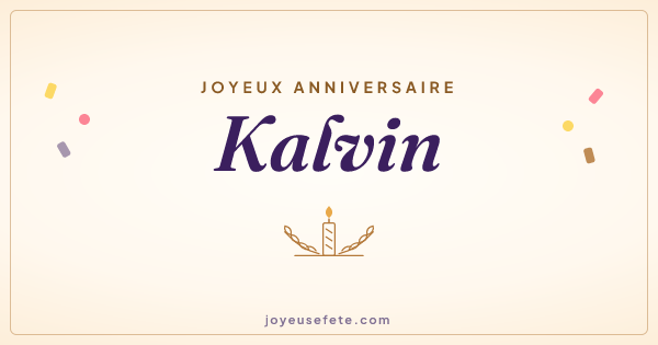 Image « Joyeux anniversaire Kalvin » au format large