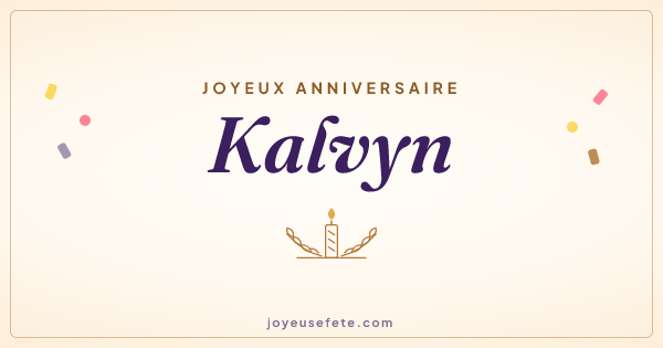 Image « Joyeux anniversaire Kalvyn » au format large