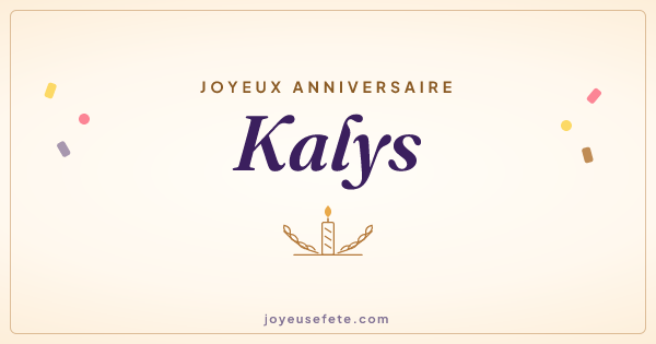 Image « Joyeux anniversaire Kalys » au format large