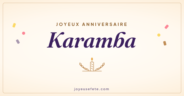 Image « Joyeux anniversaire Karamba » au format large