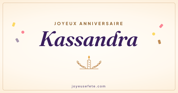 Image « Joyeux anniversaire Kassandra » au format large