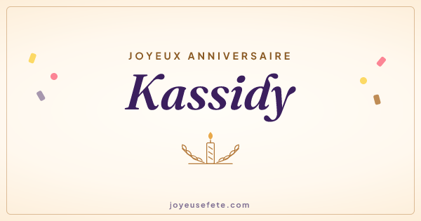 Image « Joyeux anniversaire Kassidy » au format large