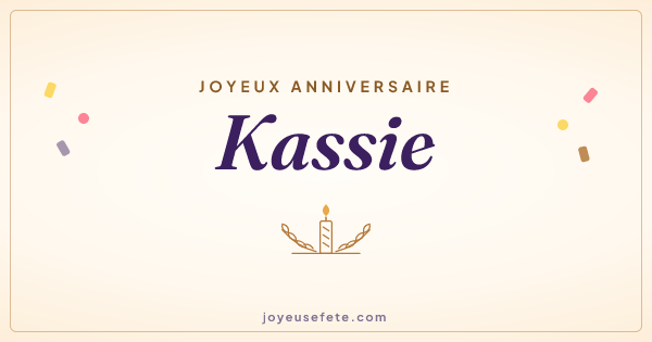 Image « Joyeux anniversaire Kassie » au format large