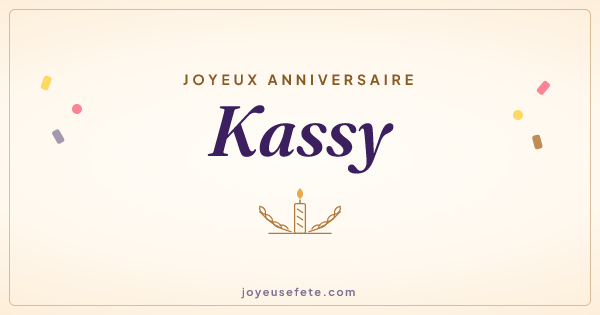Image « Joyeux anniversaire Kassy » au format large