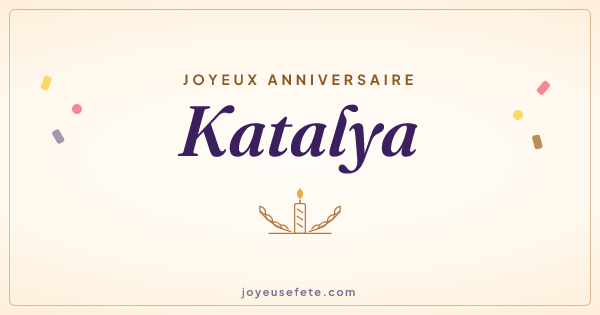 Image « Joyeux anniversaire Katalya » au format large