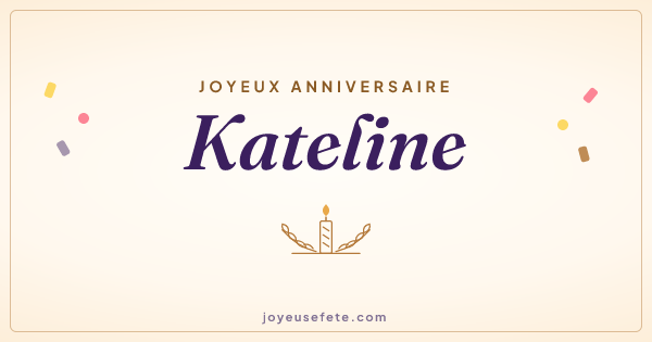 Image « Joyeux anniversaire Kateline » au format large