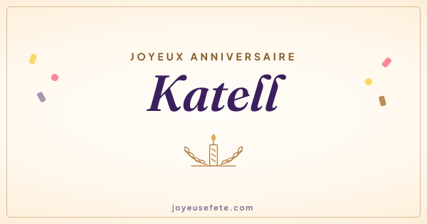 Image « Joyeux anniversaire Katell » au format large