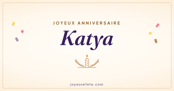 Image « Joyeux anniversaire Katya » au format large