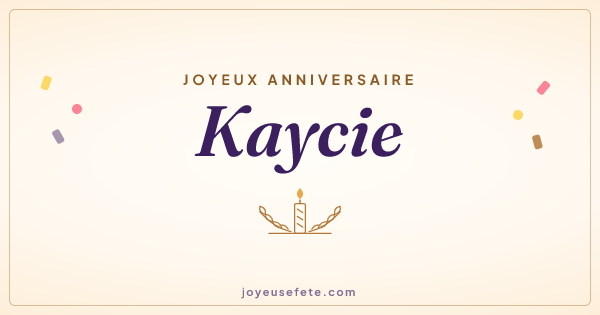 Image « Joyeux anniversaire Kaycie » au format large
