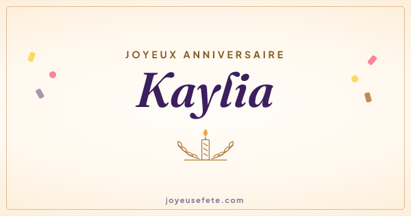Image « Joyeux anniversaire Kaylia » au format large