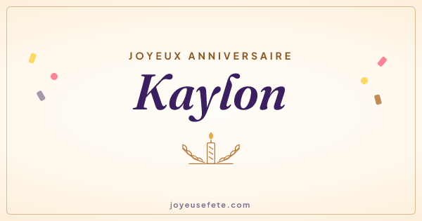 Image « Joyeux anniversaire Kaylon » au format large