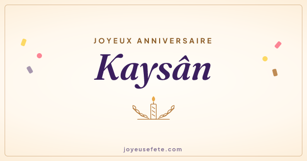 Image « Joyeux anniversaire Kaysân » au format large