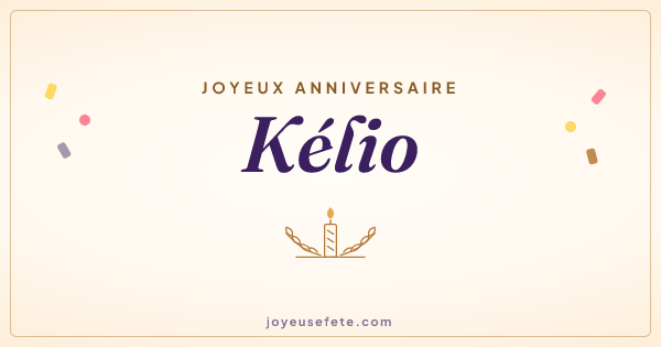 Image « Joyeux anniversaire Kélio » au format large