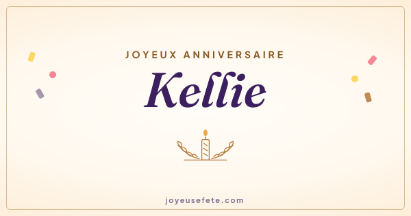 Image « Joyeux anniversaire Kellie » au format large