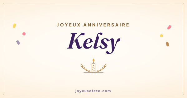 Image « Joyeux anniversaire Kelsy » au format large