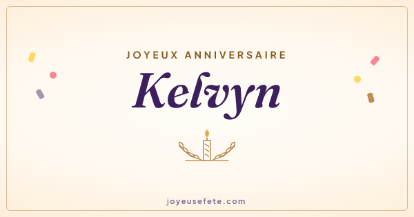 Image « Joyeux anniversaire Kelvyn » au format large