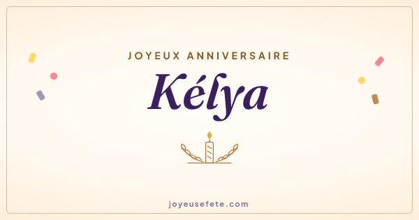 Image « Joyeux anniversaire Kélya » au format large
