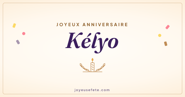 Image « Joyeux anniversaire Kélyo » au format large