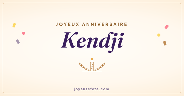 Image « Joyeux anniversaire Kendji » au format large