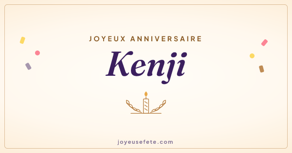 Image « Joyeux anniversaire Kenji » au format large