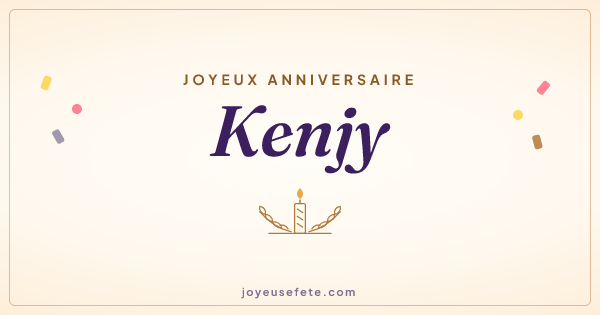 Image « Joyeux anniversaire Kenjy » au format large