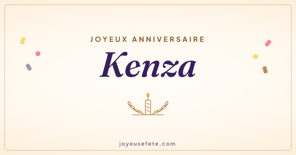 Image « Joyeux anniversaire Kenza » au format large