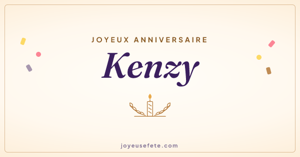 Image « Joyeux anniversaire Kenzy » au format large
