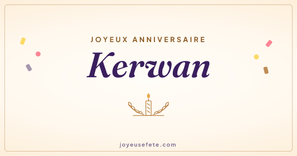 Image « Joyeux anniversaire Kerwan » au format large